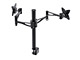 View product image Monoprice 3-Way Adjustable Tilting DUAL Desk Mount Bracket for 10~23in Monitors up to 33 lbs, Black - image 3 of 5