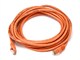 View product image Monoprice Cat5e Ethernet Patch Cable - Snagless RJ45, Stranded, 350MHz, UTP, Pure Bare Copper Wire, Crossover, 24AWG, 14ft, Orange - image 1 of 3