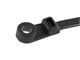 View product image Monoprice Mountable head Cable Tie 8in 40 lbs, 100 pcs/pack, Black - image 3 of 3