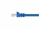 View product image Monoprice Cat6A Ethernet Patch Cable - Snagless RJ45, Stranded, 550MHz, STP, Pure Bare Copper Wire, 10G, 26AWG, 1ft, Blue - image 2 of 2