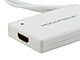 View product image Monoprice Mini DisplayPort 1.1 Male and USB Male Audio to HDMI Female Converting Adapter - image 2 of 3