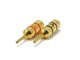 View product image Monoprice 1 PAIR OF High-Quality Gold Plated Speaker Pin Plugs, Pin Crimp Type - image 1 of 3