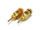 View product image Monoprice 1 PAIR OF High-Quality Gold Plated Speaker Pin Plugs, Pin Screw Type - image 1 of 3