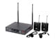 View product image Stage Right by Monoprice 200-Channel UHF Dual Lavalier Wireless Microphones System - image 1 of 6