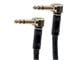 View product image Monoprice Premier Series 1/4-inch TRS Guitar Pedal Patch Cable with Right Angle Connectors, 8-inch - image 1 of 3