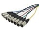 View product image Monoprice 1 Meter (3ft) 8-Channel 1/4inch TRS Male to XLR Male Snake Cable - image 3 of 4