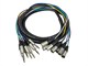 View product image Monoprice 3 Meter (10ft) 8-Channel 1/4inch TRS Male to XLR Male Snake Cable - image 2 of 4