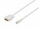 View product image Monoprice 3ft 28AWG DisplayPort to DVI Cable, White - image 1 of 3