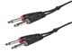 View product image Monoprice 3 Meter (10ft) Dual 1/4in TS Male Instrument Cable - image 1 of 3