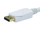 View product image Monoprice 6ft 28AWG DisplayPort to DVI Cable, White - image 3 of 3