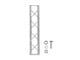 View product image Stage Right by Monoprice 8in x 8in Lite Duty Box 1.5in Aluminum Lighting Truss Straight Section 1m (3.28ft) with Hardware and 500 lbs Capacity - image 2 of 6