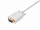 View product image Monoprice 6ft 28AWG DisplayPort to VGA Cable, White - image 2 of 3