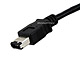 View product image Monoprice 9-pin/6-pin BILINGUAL FireWire 800/FireWire 400 Cable, 15ft, Black - image 2 of 3
