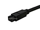 View product image Monoprice 9-pin/6-pin BILINGUAL FireWire 800/FireWire 400 Cable, 15ft, Black - image 3 of 3