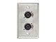 View product image Stage Right by Monoprice 2-port 3-pin XLR Female Zinc Alloy Wall Plate - image 2 of 4