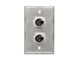 View product image Stage Right by Monoprice 2-port 3-pin XLR Female Zinc Alloy Wall Plate - image 4 of 4