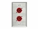 View product image Stage Right by Monoprice 2-port 4-pin NL4 Male Zinc Alloy Wall Plate - image 2 of 4
