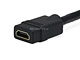 View product image Monoprice 8in 28AWG High Speed HDMI With Ethernet Male to Female Port Saver, Black - image 3 of 3