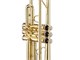 View product image Stage Right Sonata by Monoprice Brass Bb Trumpet Outfit with Valve Oil, Music Stand, Trumpet Stand, and Case - image 4 of 6
