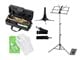 View product image Stage Right Sonata by Monoprice Brass Bb Trumpet Outfit with Valve Oil, Music Stand, Trumpet Stand, and Case - image 5 of 6