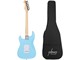 View product image Indio by Monoprice Cali DLX Plus Solid Ash Electric Guitar with Gig Bag - Light Blue with Maple Fretboard - image 6 of 6