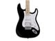 View product image Indio by Monoprice Cali Classic HSS Electric Guitar with Gig Bag - Black Body, White Pickguard, Maple Fretboard - image 2 of 6