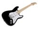 View product image Indio by Monoprice Cali Classic HSS Electric Guitar with Gig Bag - Black Body, White Pickguard, Maple Fretboard - image 3 of 6
