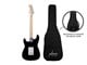 View product image Indio by Monoprice Cali Classic HSS Electric Guitar with Gig Bag - Black Body, White Pickguard, Maple Fretboard - image 6 of 6