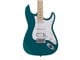 View product image Indio by Monoprice Cali Classic HSS Electric Guitar with Gig Bag - Teal Body, White Pickguard, Maple Fingerboard - image 2 of 6