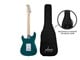View product image Indio by Monoprice Cali Classic HSS Electric Guitar with Gig Bag - Metallic Teal Body, White Pickguard, Maple Fingerboard - image 6 of 6