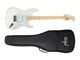 View product image Indio by Monoprice Cali Classic Electric Guitar with Gig Bag, White - image 2 of 6