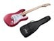 View product image Indio by Monoprice Cali Classic Electric Guitar with Gig Bag, Wine Red - image 1 of 6