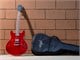 View product image Indio by Monoprice Boardwalk Hollow Body Electric Guitar with Gig Bag, Red - image 6 of 6