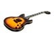 View product image Indio by Monoprice Boardwalk Flamed Maple Hollow Body Electric Guitar with Gig Bag, Sunburst - image 1 of 6