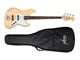 View product image Indio by Monoprice Jamm Flamed Maple Electric Bass with Gig Bag, Natural - image 2 of 6