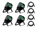 View product image Stage Right by Monoprice Wash Hex 18x 18-watt + Zoom DMX RGBAW-UV LED Par Stage Wash Light 4-pack w/ DMX Cables - image 1 of 6