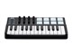 View product image Stage Right by Monoprice SRK Mini Portable 25-key USB MIDI Keyboard Controller with 8x RGB Velocity Sensitive Pads and USB Power - image 2 of 6