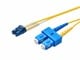View product image Monoprice Single-Mode Fiber Optic Cable - LC/SC, UL, 9/125 Type, Duplex, Yellow, 1m, Corning - image 1 of 3