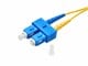 View product image Monoprice Single-Mode Fiber Optic Cable - LC/SC, UL, 9/125 Type, Duplex, Yellow, 1m, Corning - image 2 of 3