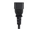 View product image Monoprice Extension Cord - IEC 60320 C14 to IEC 60320 C13, 18AWG, 10A/1250W, 3-Prong, SVT, Black, 3ft - image 6 of 6