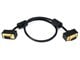 View product image Monoprice 1.5ft Ultra Slim SVGA Super VGA 30/32AWG M/M Monitor Cable with Ferrites (Gold Plated Connector) - image 1 of 3