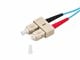 View product image Monoprice OM3 Fiber Optic Cable - LC/SC, UL, 50/125 Type, Multi-Mode, 10GB, Aqua, 2m, Corning - image 2 of 4