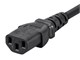 Monoprice Extension Cord - IEC-320-C14 to IEC-320-C13, 18AWG, 10A, 3-Prong, SVT, Black, 1.5ft-Small-Image-3