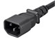 Monoprice Extension Cord - IEC-320-C14 to IEC-320-C13, 18AWG, 10A, 3-Prong, SVT, Black, 1.5ft-Small-Image-4