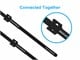 View product image Monoprice Hook and Loop Fastening Cable Ties, 9in, 100 pcs/pack, Black - image 4 of 6