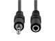 View product image Monoprice 6ft 3.5mm Stereo Plug/Jack M/F Cable, Black - image 4 of 6