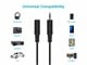 View product image Monoprice 12ft 3.5mm Stereo Plug/Jack M/F Cable - Black - image 5 of 6