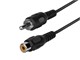 View product image Monoprice 12ft RCA Plug/Jack M/F Cable - Black - image 1 of 3