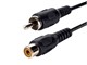 View product image Monoprice 25ft RCA Plug/Jack M/F Cable - Black - image 1 of 3