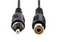 View product image Monoprice 25ft RCA Plug/Jack M/F Cable - Black - image 2 of 3